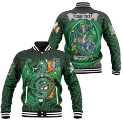 Dinneen or O Dinneen Baseball Jackets The Green Dragon Of Ireland Style