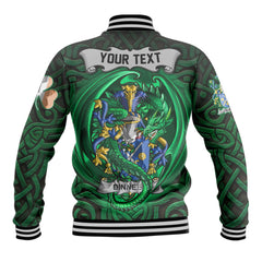 Dinneen or O Dinneen Baseball Jackets The Green Dragon Of Ireland Style