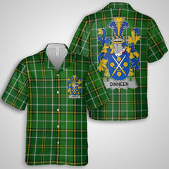 Dinneen or O Dinneen Hawaiian Shirts Crest And National Plaid Style