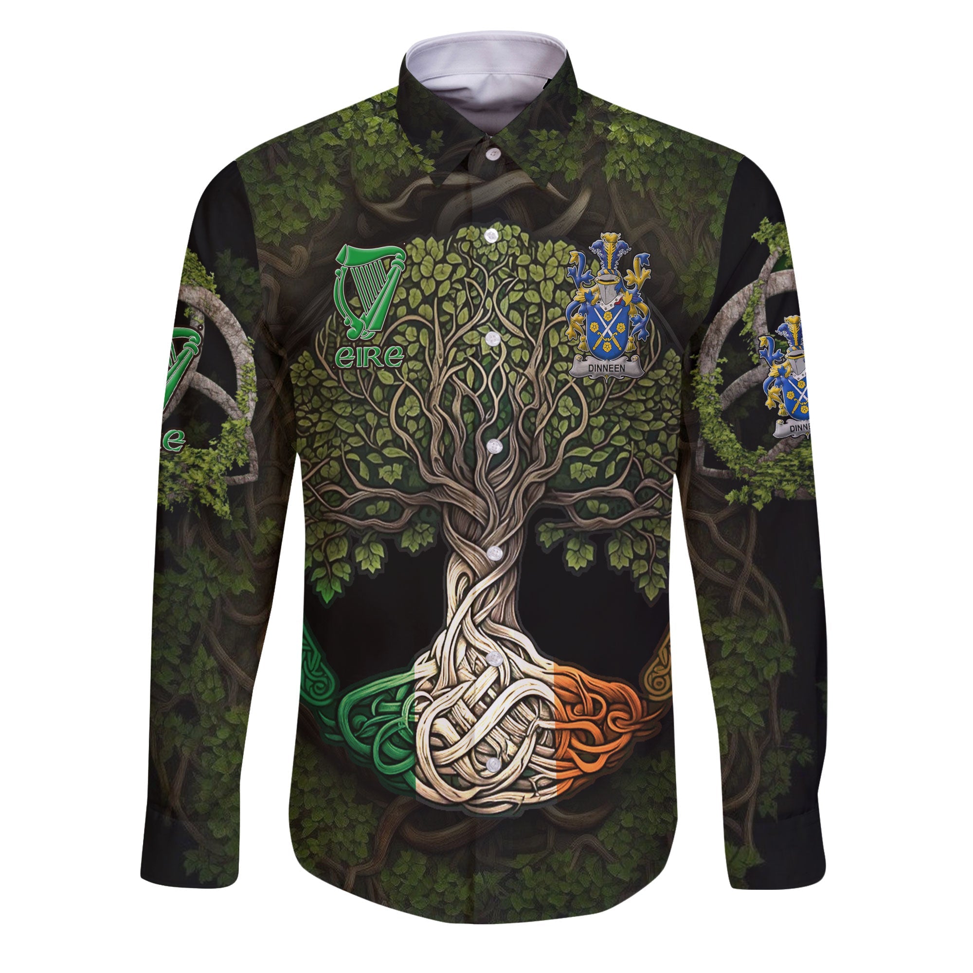 Dinneen or O Dinneen Long Sleeve Button Shirts Ireland Is My Root Style