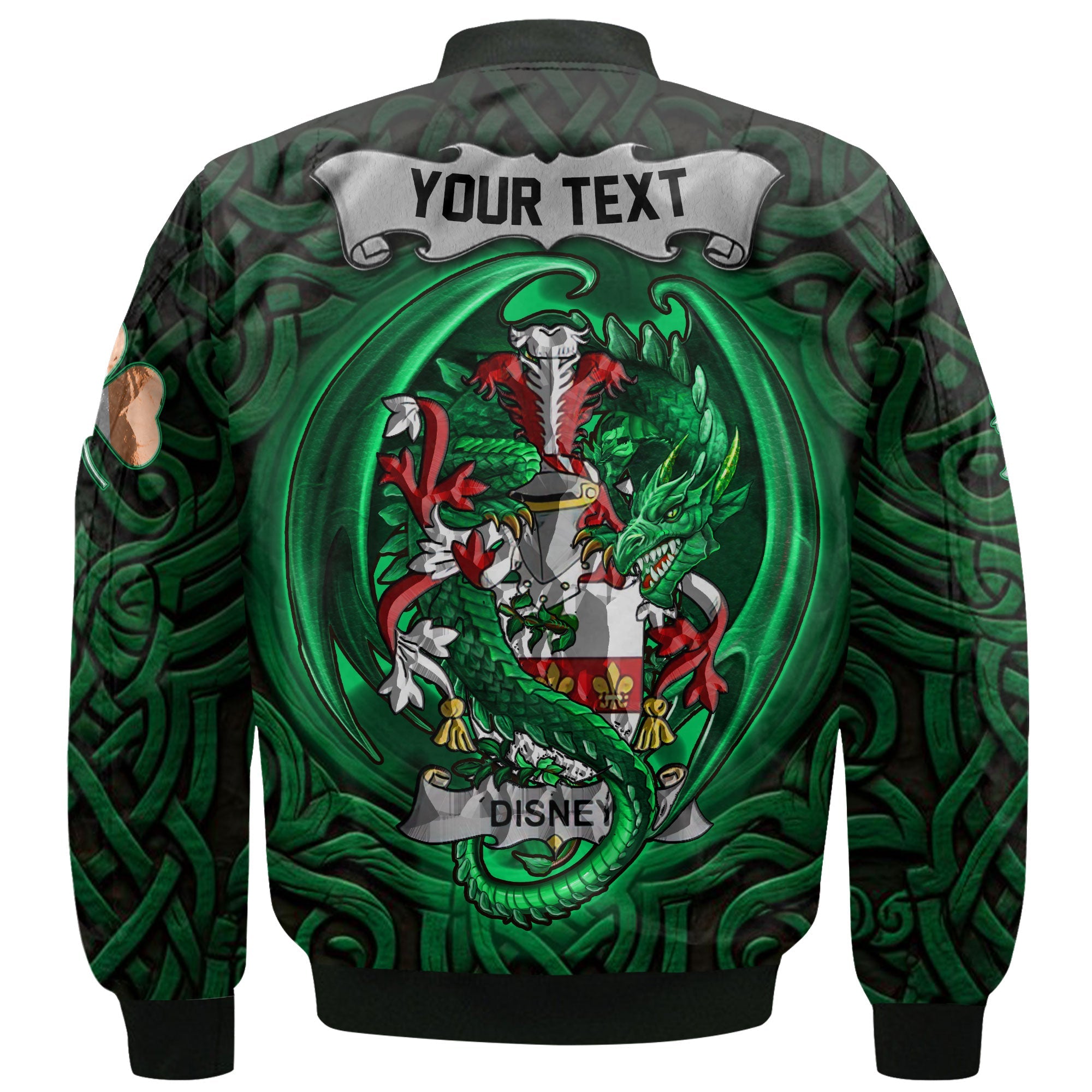 Disney Bomber Jackets The Green Dragon Of Ireland Style