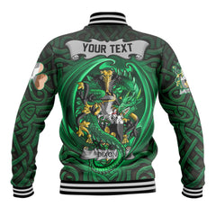 Dixon Baseball Jackets The Green Dragon Of Ireland Style