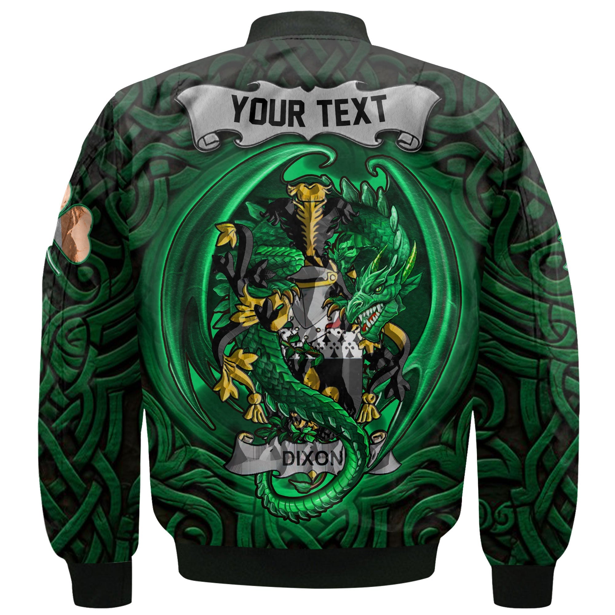 Dixon Bomber Jackets The Green Dragon Of Ireland Style