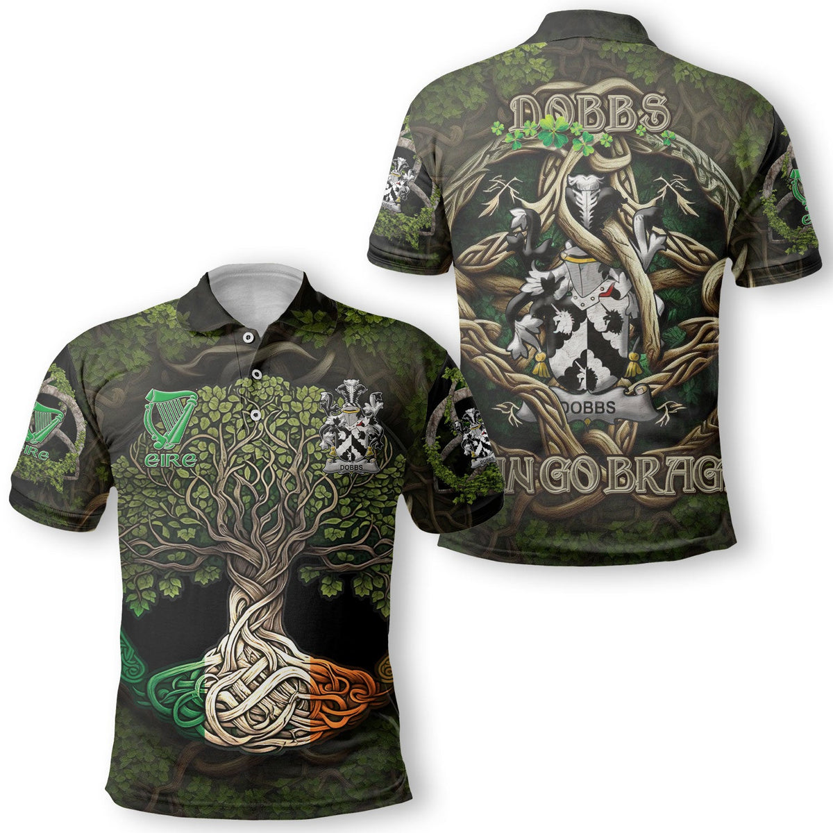 Dobbs Polo Shirts Ireland Is My Root Style