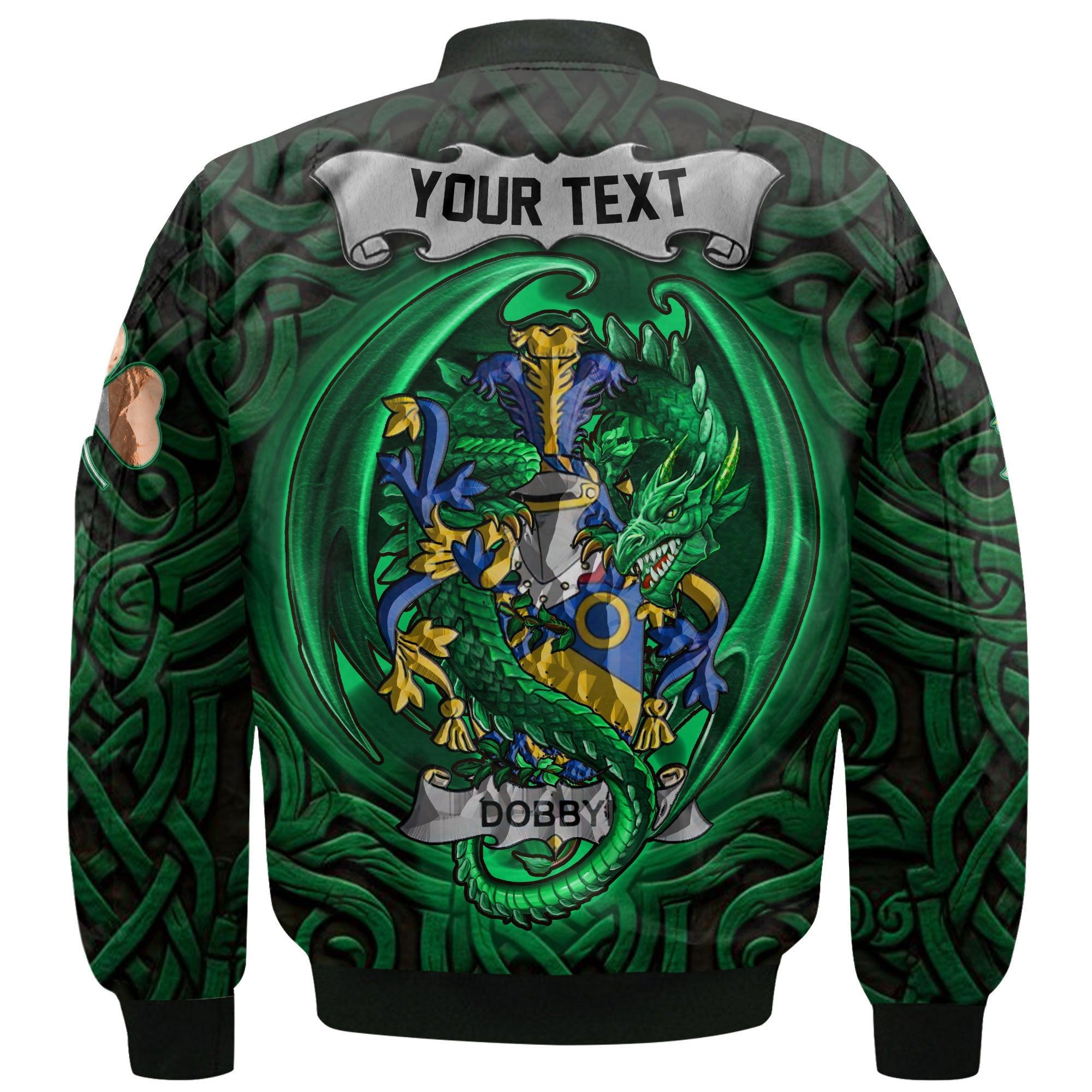 Dobbyn Bomber Jackets The Green Dragon Of Ireland Style