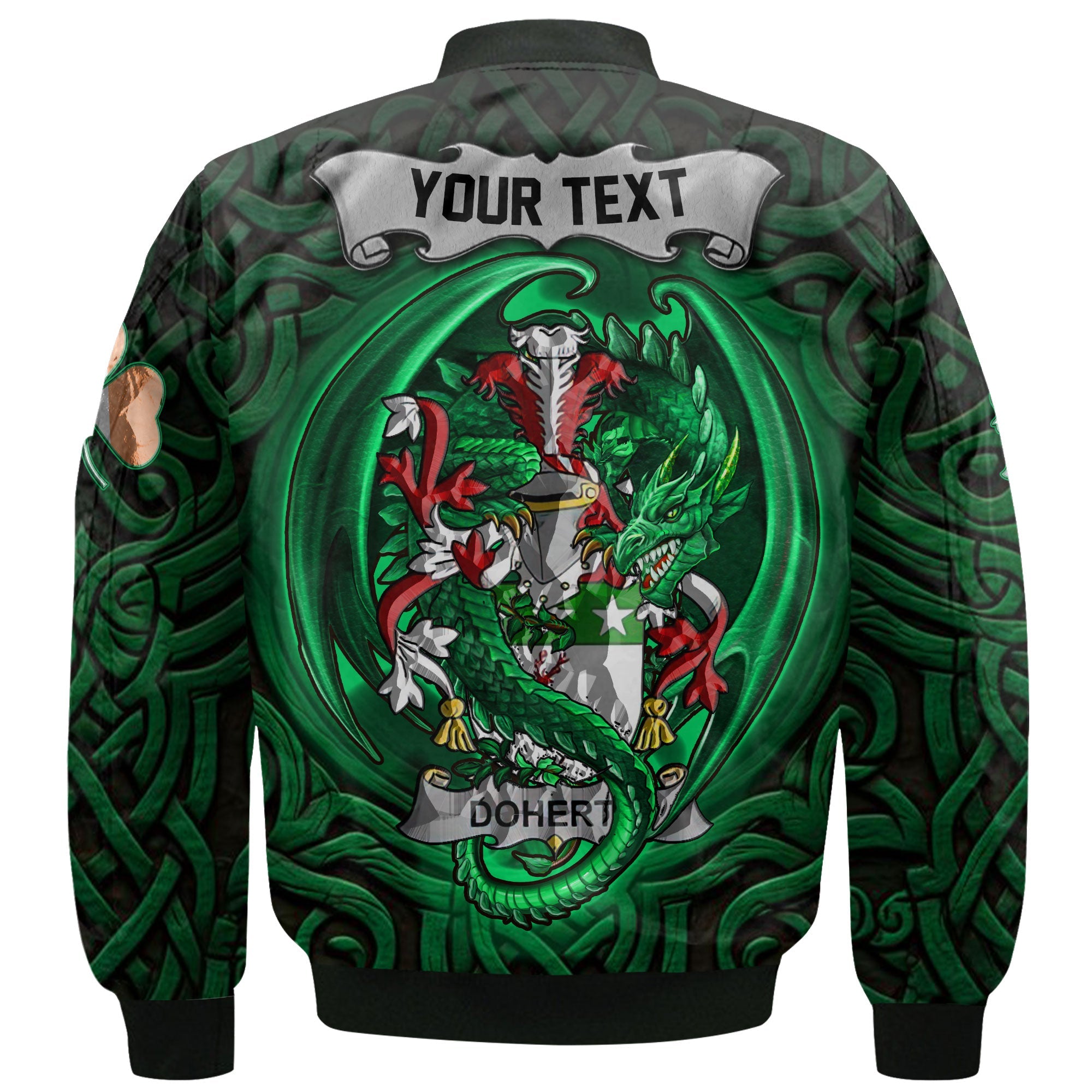 Doherty or O Doherty Bomber Jackets The Green Dragon Of Ireland Style