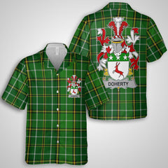 Doherty or O Doherty Hawaiian Shirts Crest And National Plaid Style