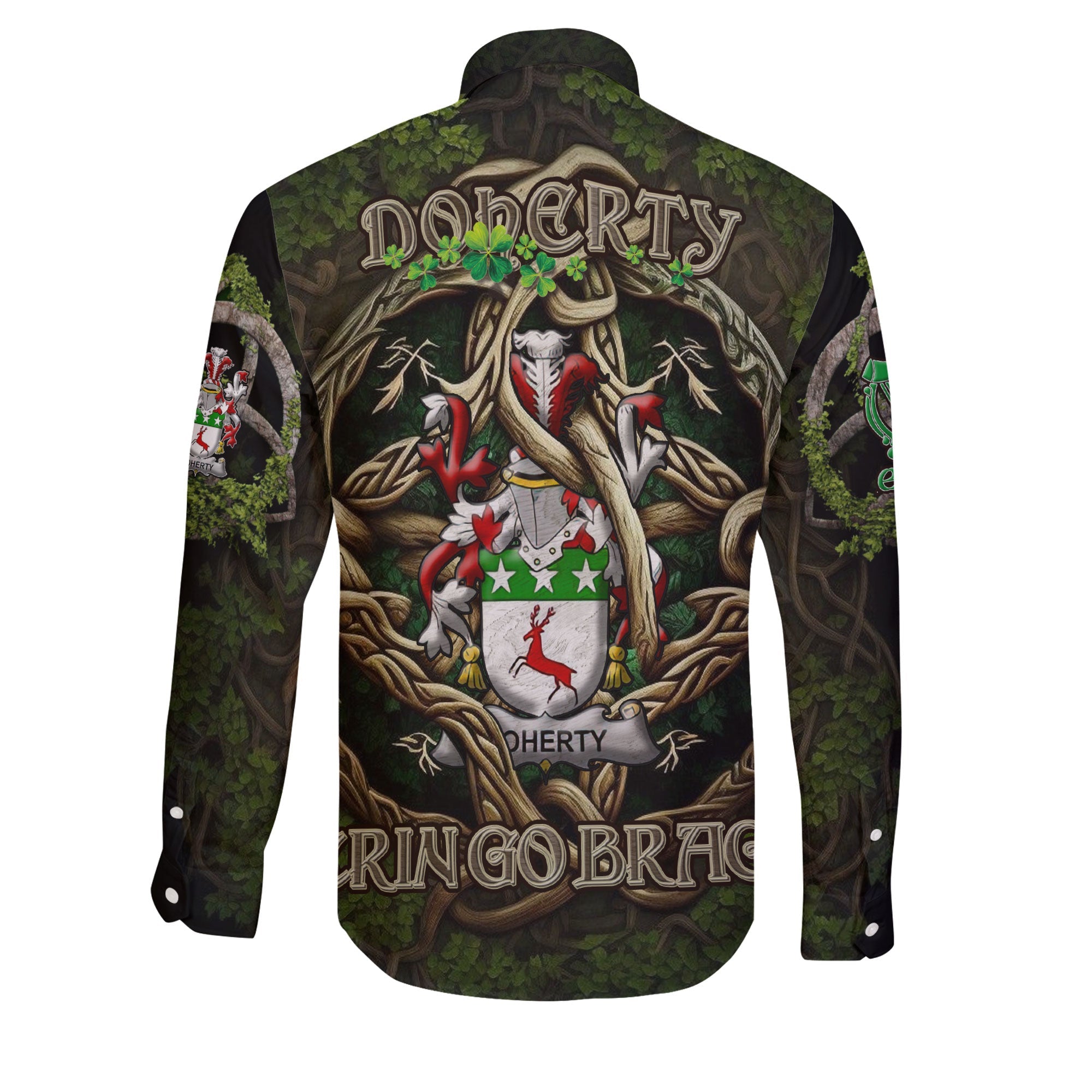 Doherty or O Doherty Long Sleeve Button Shirts Ireland Is My Root Style