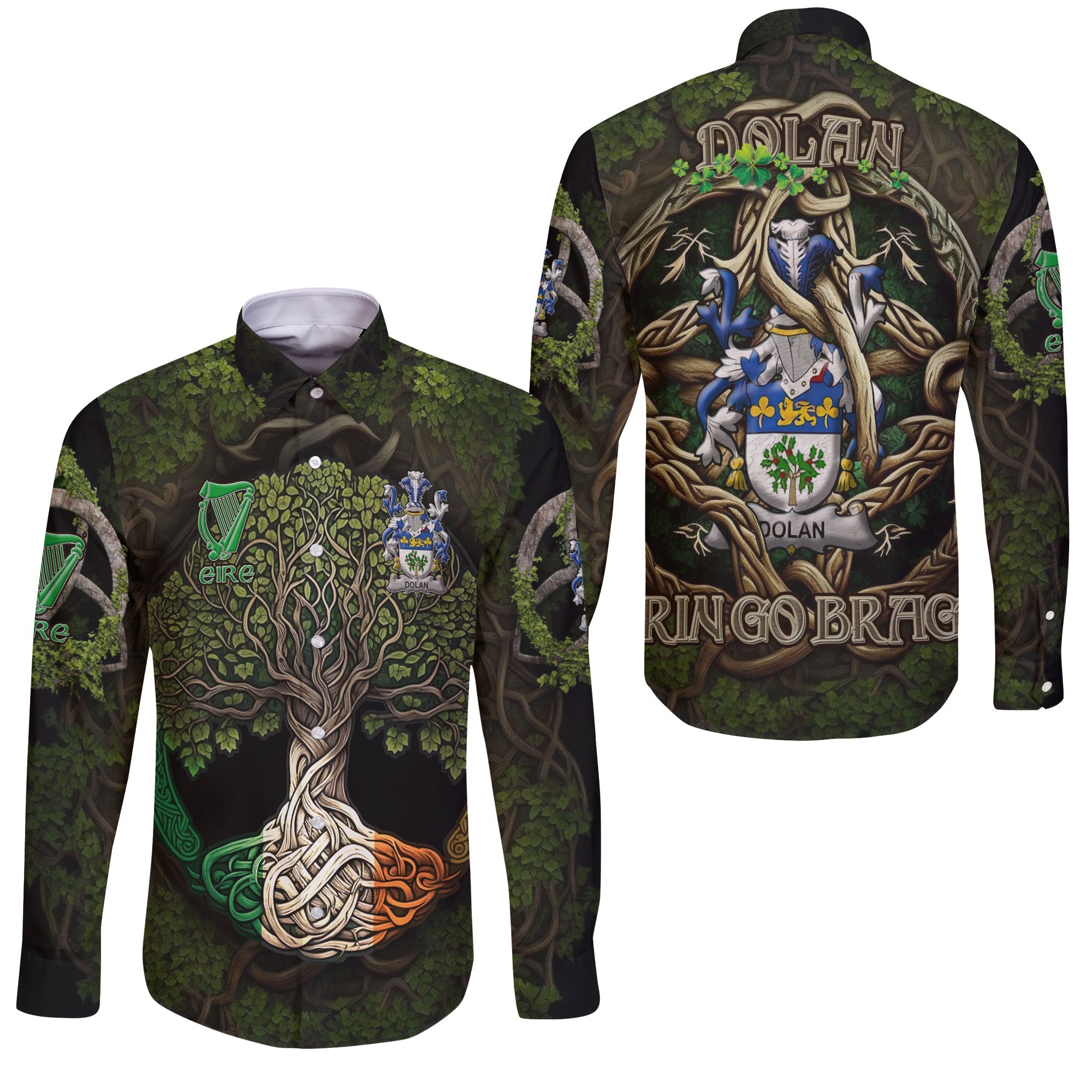 Dolan or O Dolan Long Sleeve Button Shirts Ireland Is My Root Style