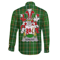 Donlevy or O Donlevy Long Sleeve Button Shirts Crest And National Plaid Style