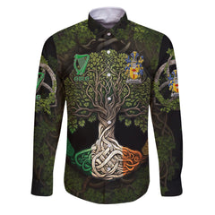 Donnell or O Donnell Long Sleeve Button Shirts Ireland Is My Root Style