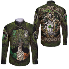 Donnellan or O Donnellan Long Sleeve Button Shirts Ireland Is My Root Style