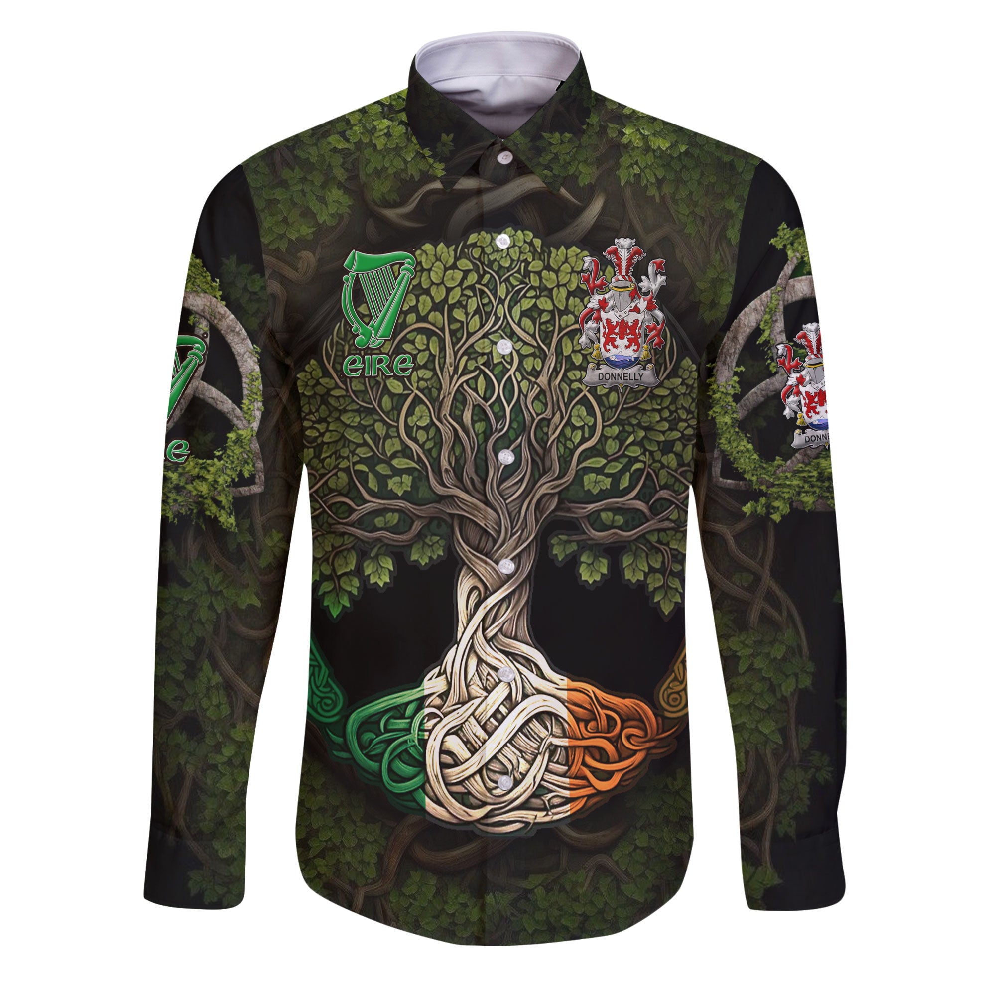 Donnelly or O Donnelly Long Sleeve Button Shirts Ireland Is My Root Style