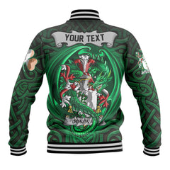Donovan or O Donovan Baseball Jackets The Green Dragon Of Ireland Style