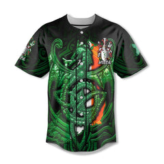 Donovan or O Donovan Baseball Jerseys The Green Dragon Of Ireland Style