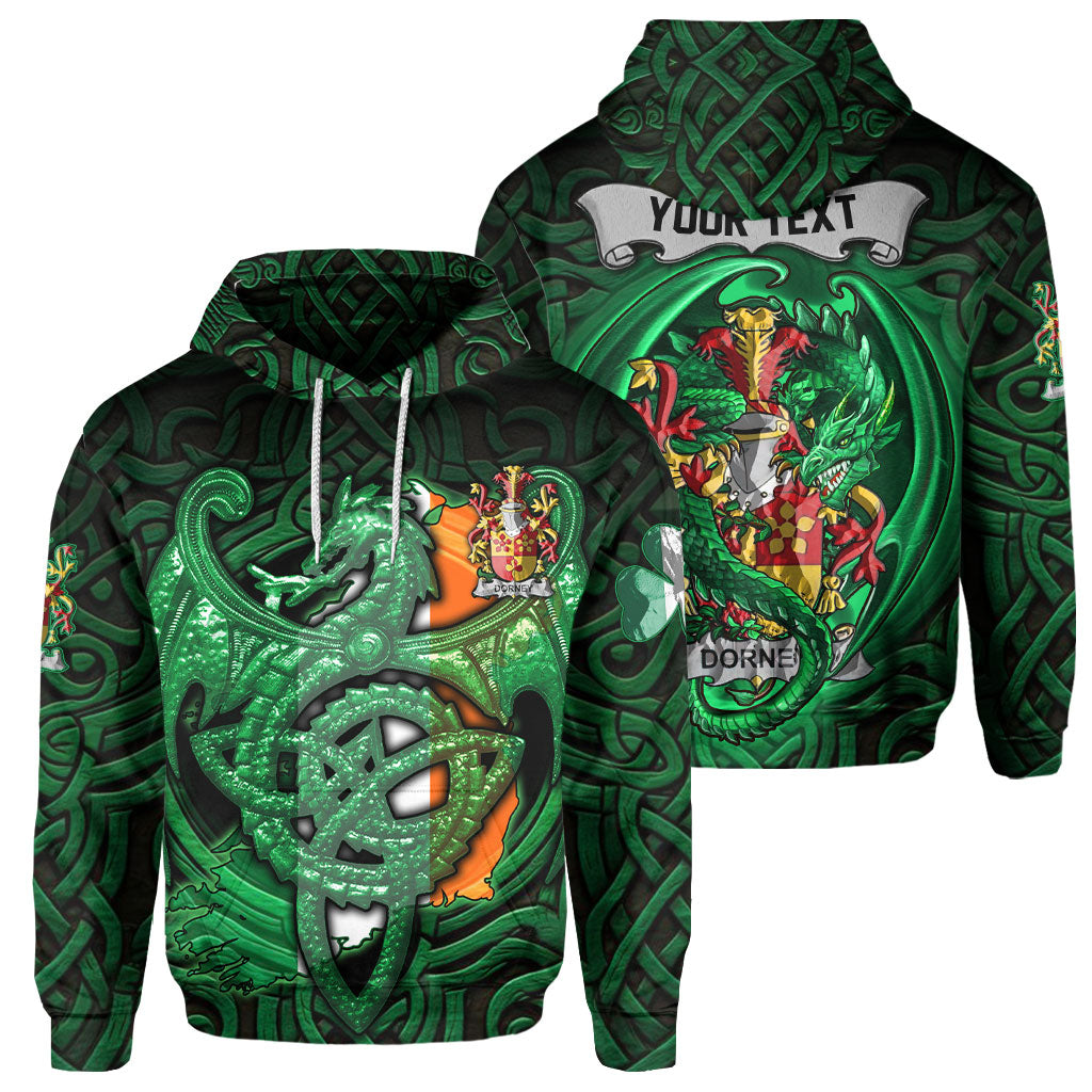 Dorney or O Dorney Hoodies The Green Dragon Of Ireland Style