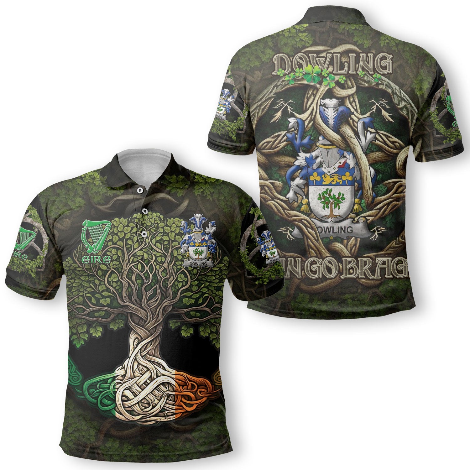 Dowling or O Dowling Polo Shirts Ireland Is My Root Style