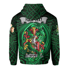 Downey or O Downey Hoodies The Green Dragon Of Ireland Style