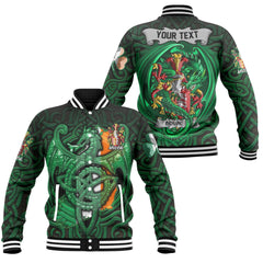 Downey or O Downey Baseball Jackets The Green Dragon Of Ireland Style