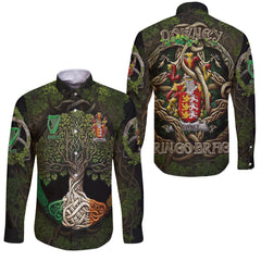 Downey or O Downey Long Sleeve Button Shirts Ireland Is My Root Style