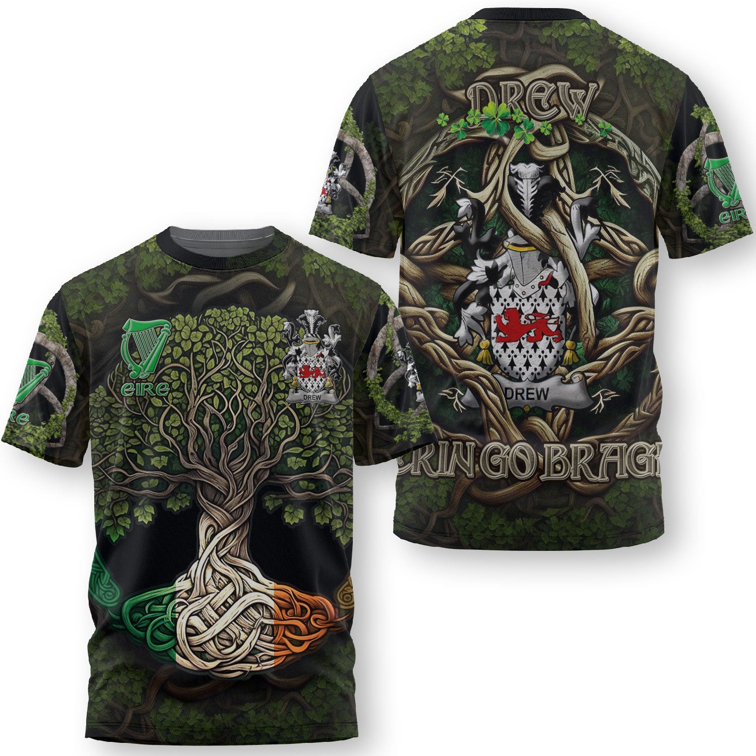 Drew T-Shirts Ireland Is My Root Style