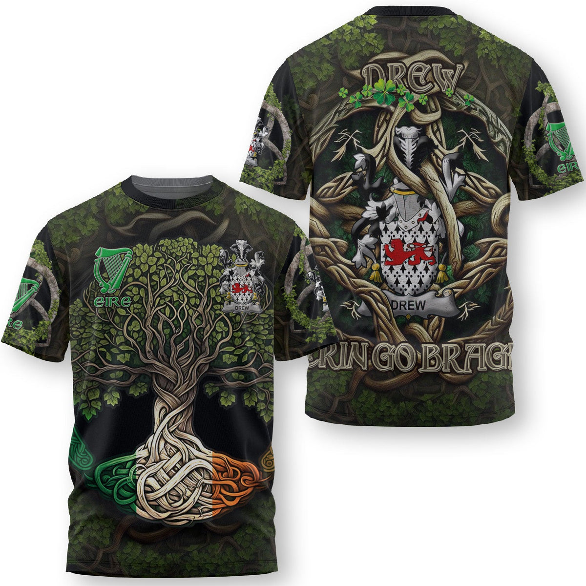 Drew T-Shirts Ireland Is My Root Style