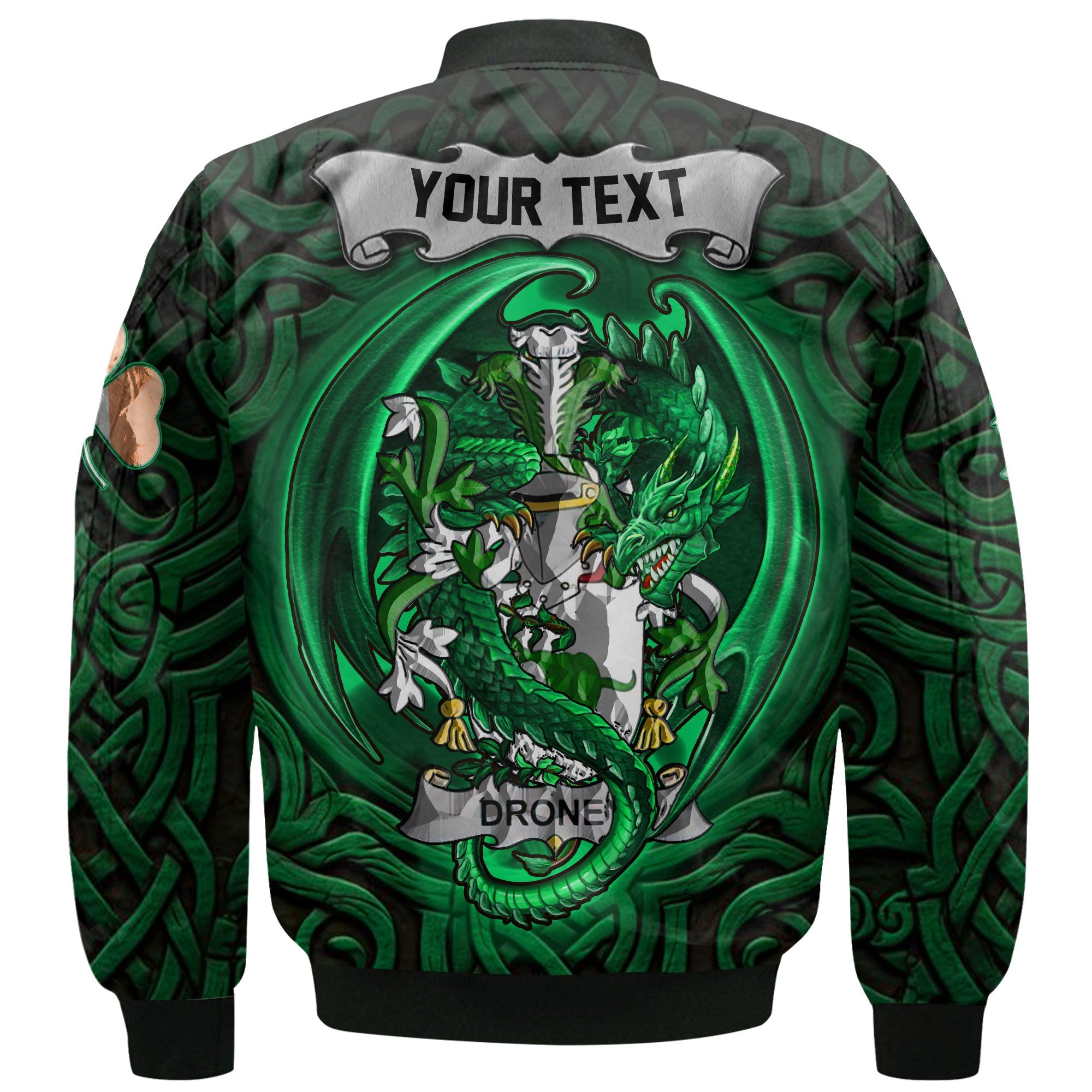 Droney or O Droney Bomber Jackets The Green Dragon Of Ireland Style