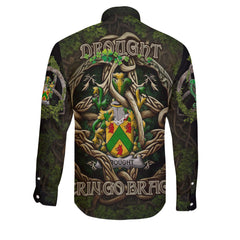 Drought Long Sleeve Button Shirts Ireland Is My Root Style