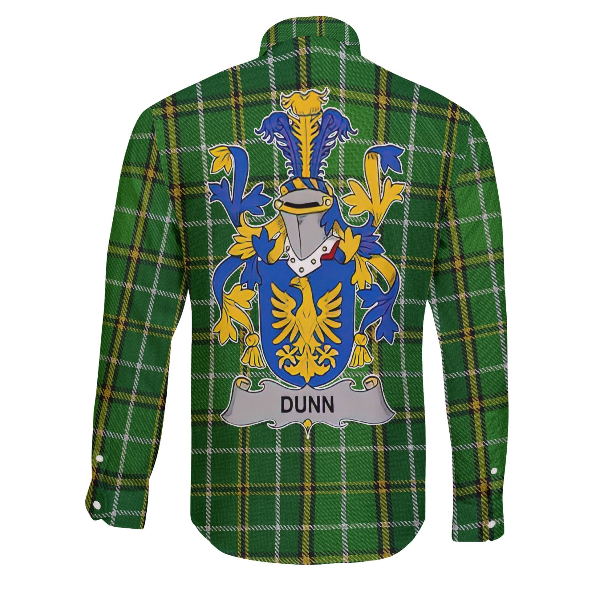 Dunn or O Dunn Long Sleeve Button Shirts Crest And National Plaid Style