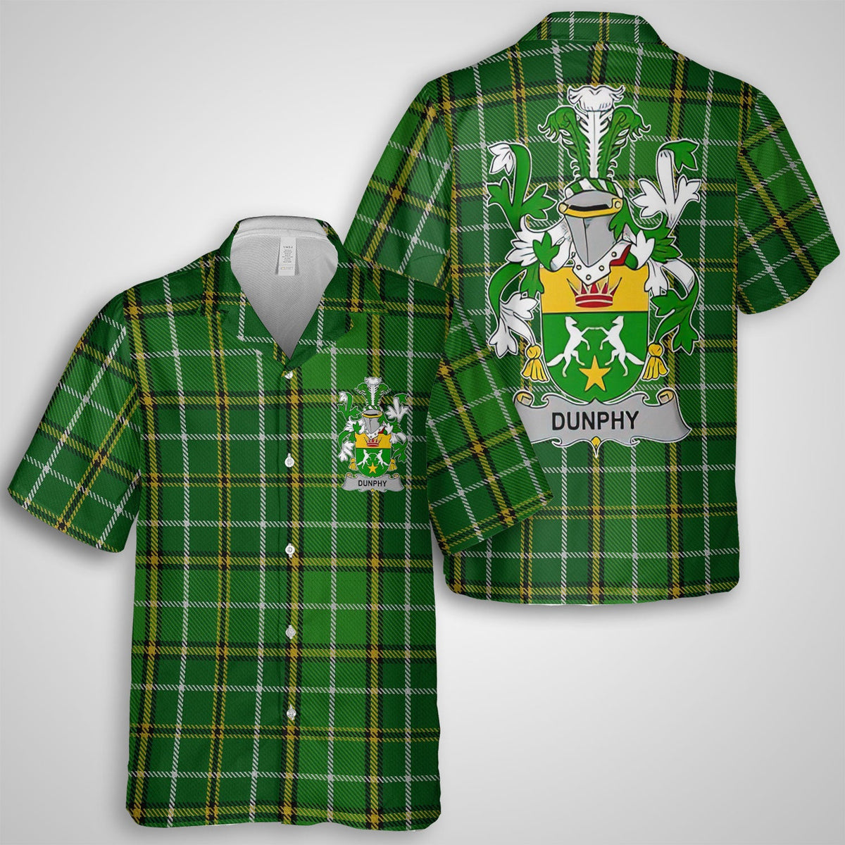 Dunphy Middle Temple Burke s Hawaiian Shirts Crest And National Plaid Style