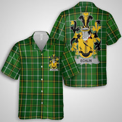 Echlin Hawaiian Shirts Crest And National Plaid Style