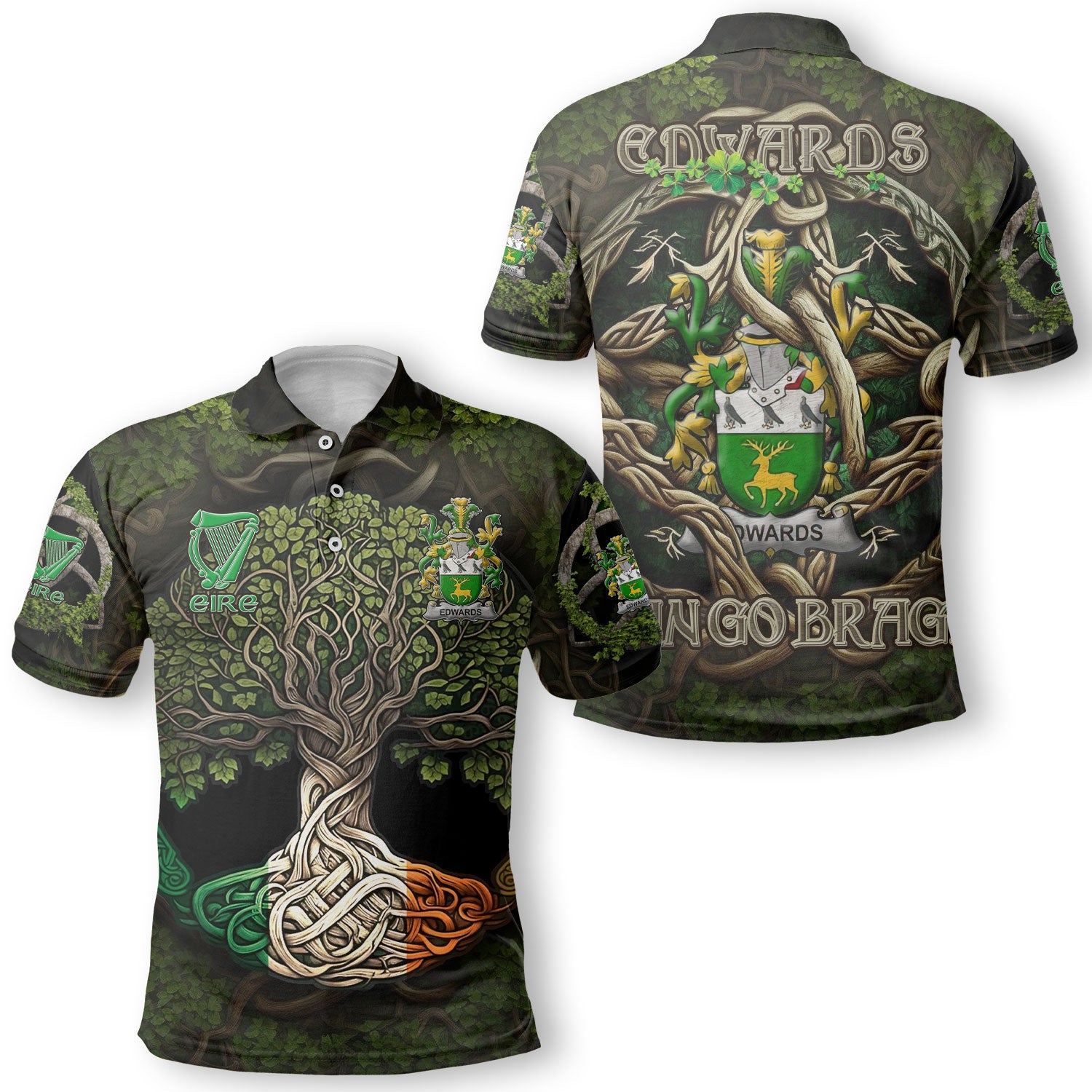 Edwards Polo Shirts Ireland Is My Root Style