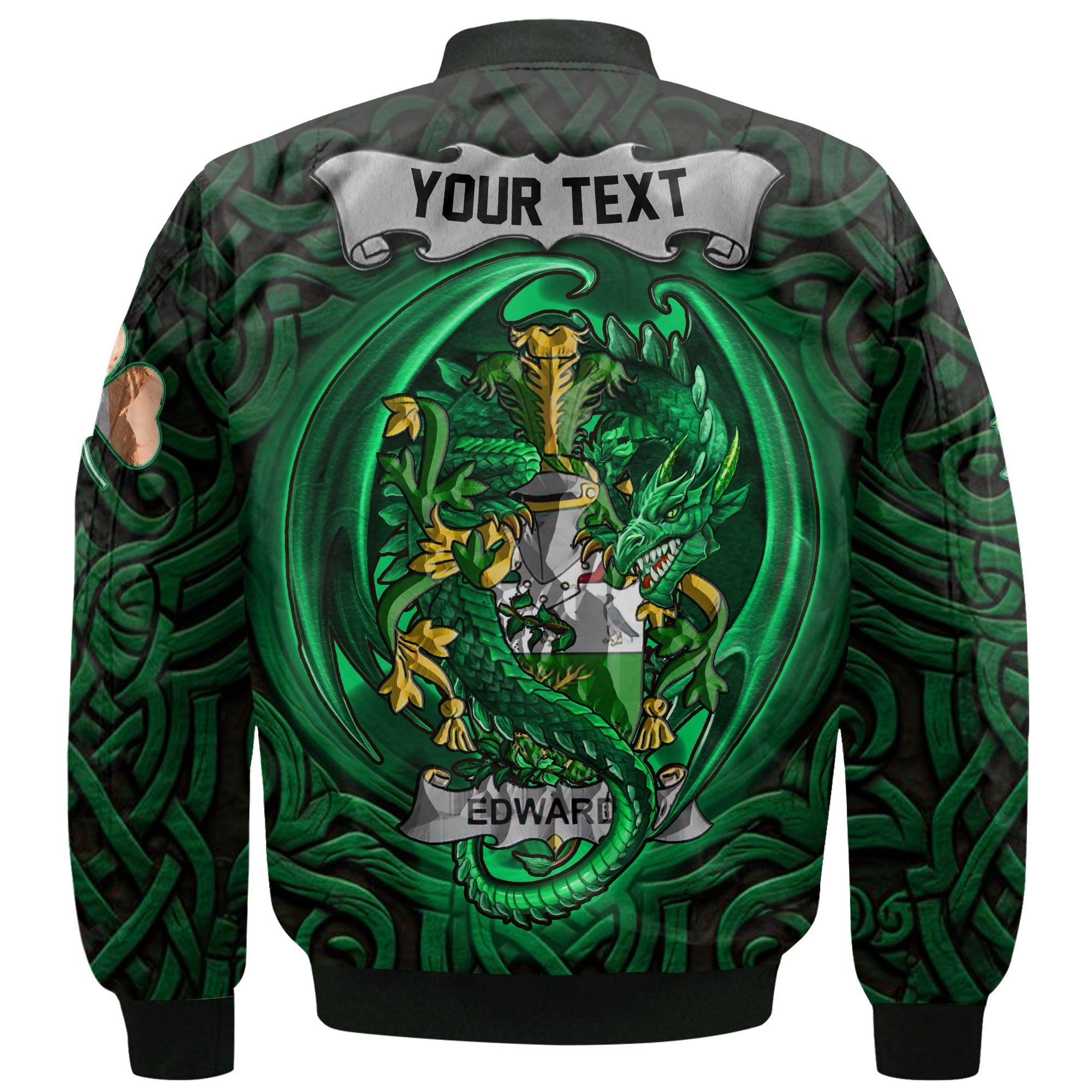 Edwards Bomber Jackets The Green Dragon Of Ireland Style