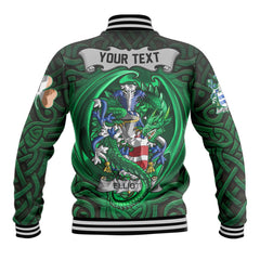 Elliott Baseball Jackets The Green Dragon Of Ireland Style