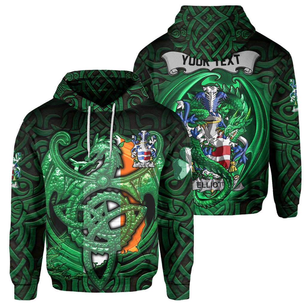 Elliott Hoodies The Green Dragon Of Ireland Style