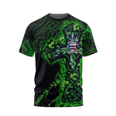 Elliott T-Shirts Celtic Cross And Dragon Style