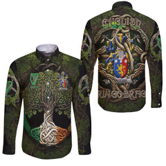 English Long Sleeve Button Shirts Ireland Is My Root Style