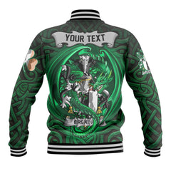 Erskine Baseball Jackets The Green Dragon Of Ireland Style