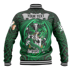 Evans Baseball Jackets The Green Dragon Of Ireland Style