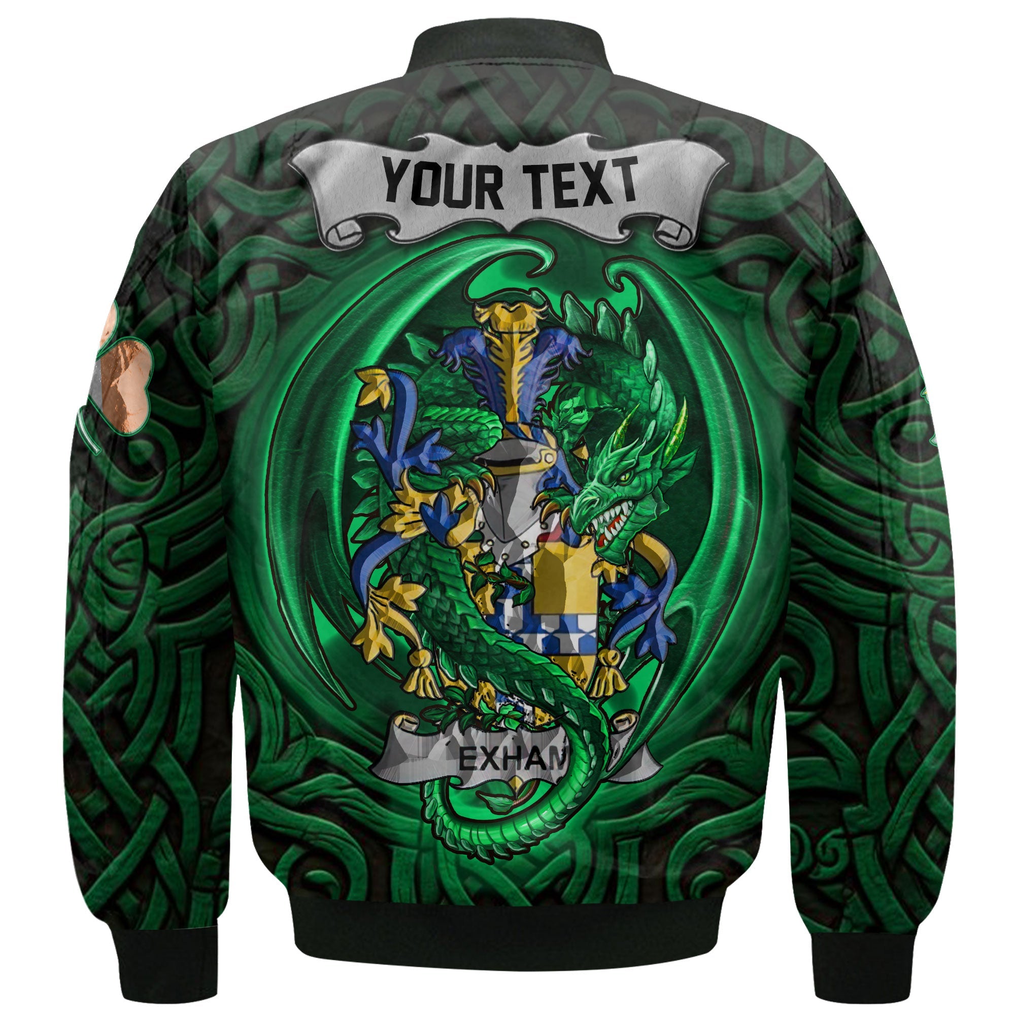 Exham Bomber Jackets The Green Dragon Of Ireland Style