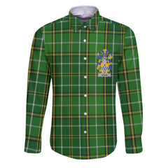 Exham Long Sleeve Button Shirts Crest And National Plaid Style