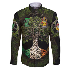 Falkiner Long Sleeve Button Shirts Ireland Is My Root Style