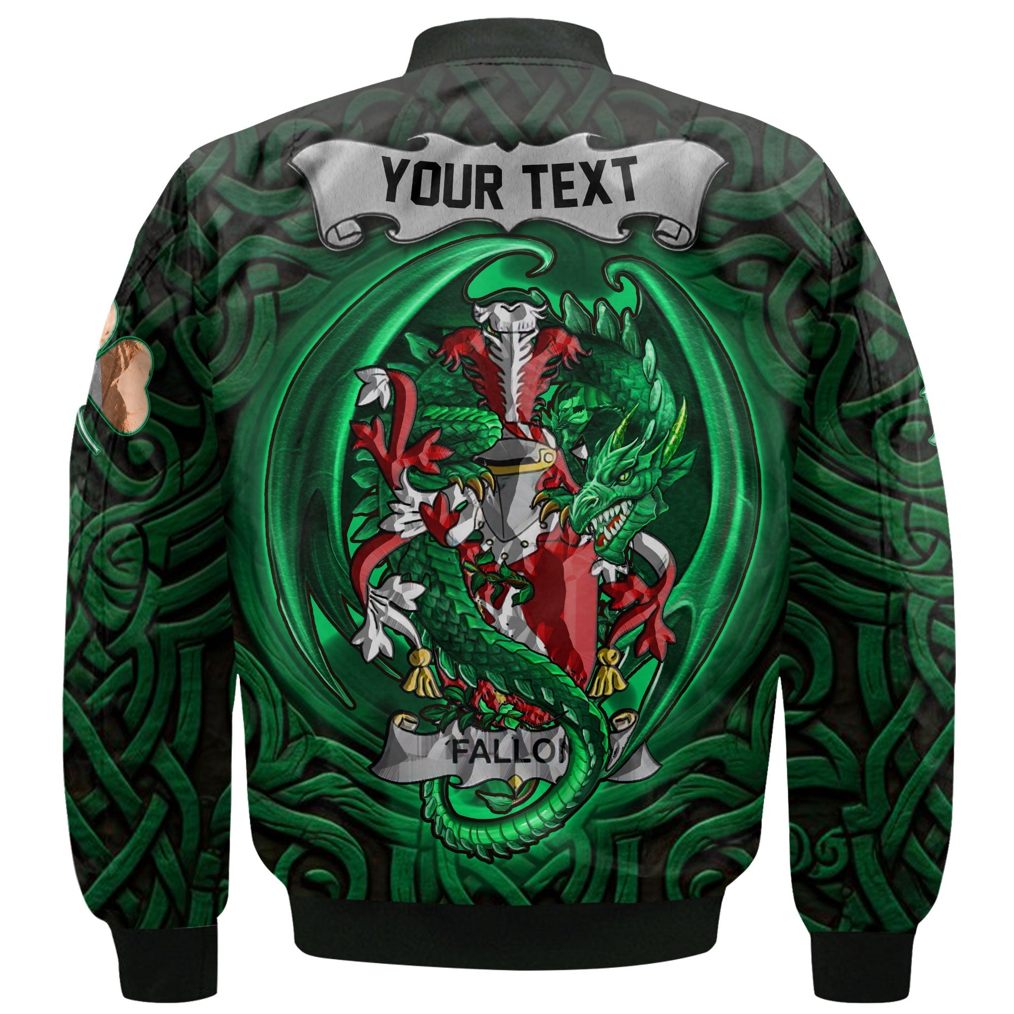 Fallon or O Fallon Bomber Jackets The Green Dragon Of Ireland Style