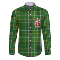 Fallon or O Fallon Long Sleeve Button Shirts Crest And National Plaid Style