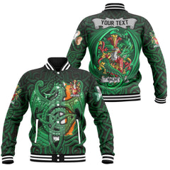 Falvey or O Falvey Baseball Jackets The Green Dragon Of Ireland Style