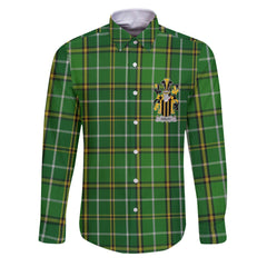 Farley or O Farley Long Sleeve Button Shirts Crest And National Plaid Style