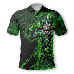 Farmer Polo Shirts Celtic Cross And Dragon Style