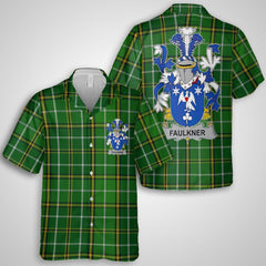 Faulkner Hawaiian Shirts Crest And National Plaid Style