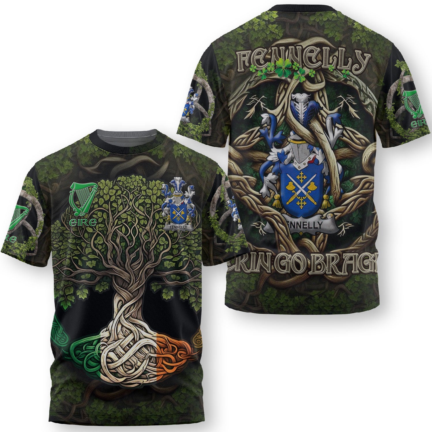Fennelly or O Fennelly T-Shirts Ireland Is My Root Style