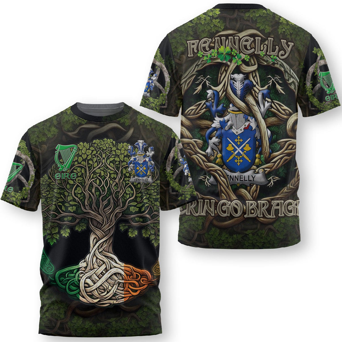 Fennelly or O Fennelly T-Shirts Ireland Is My Root Style